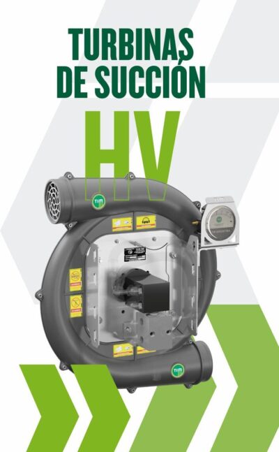 TURBINA DE SUCCIÓN HV400 – 6.000 RPM